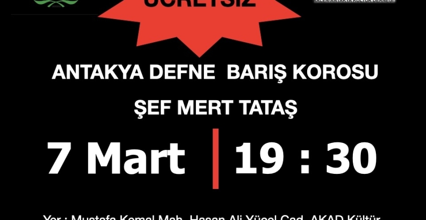 Şef Mert Tataş Yönetiminde Antakya Defne Barış Korosu